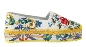 Majolica Brocade Espadrilles Loafers