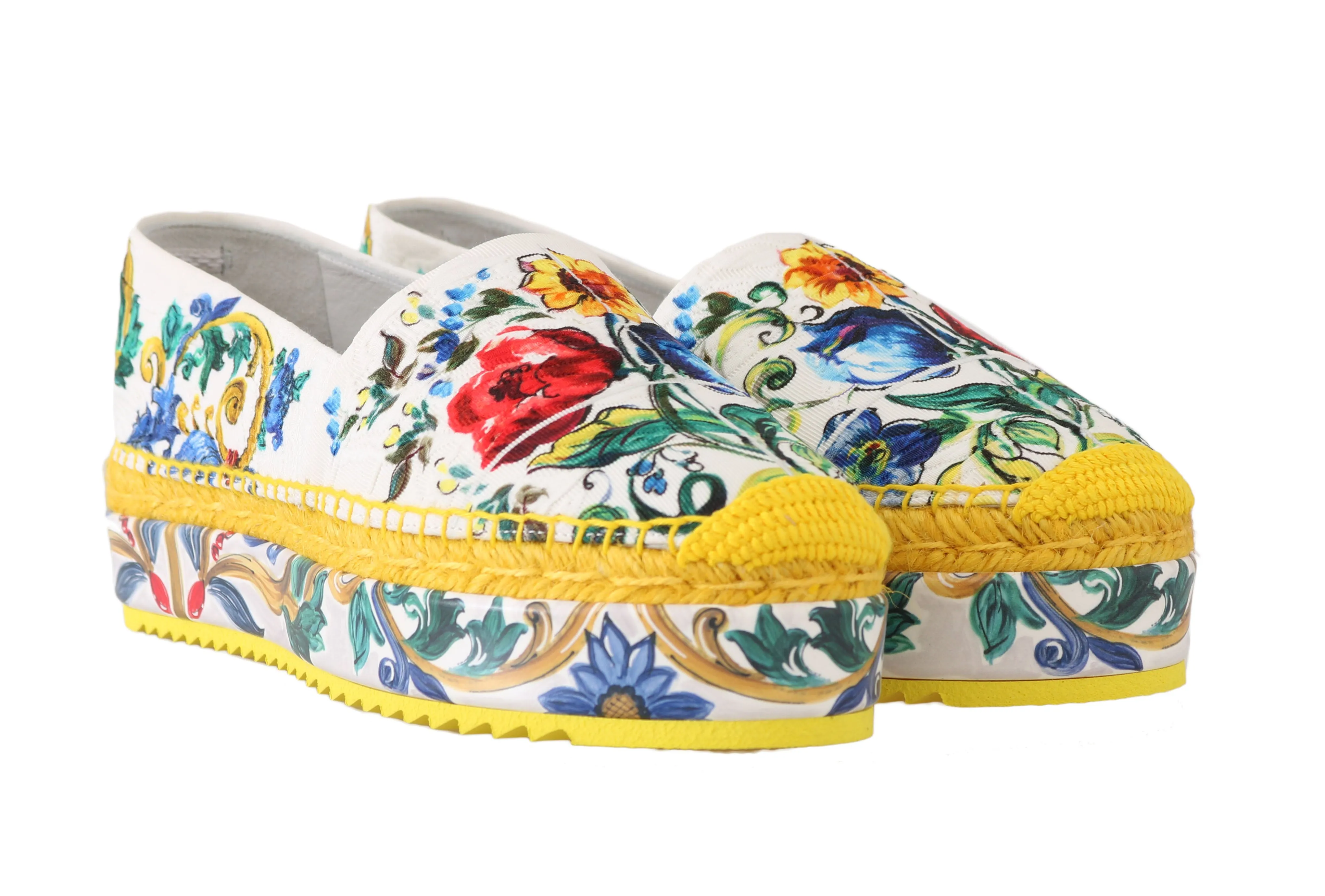 Majolica Brocade Espadrilles Loafers