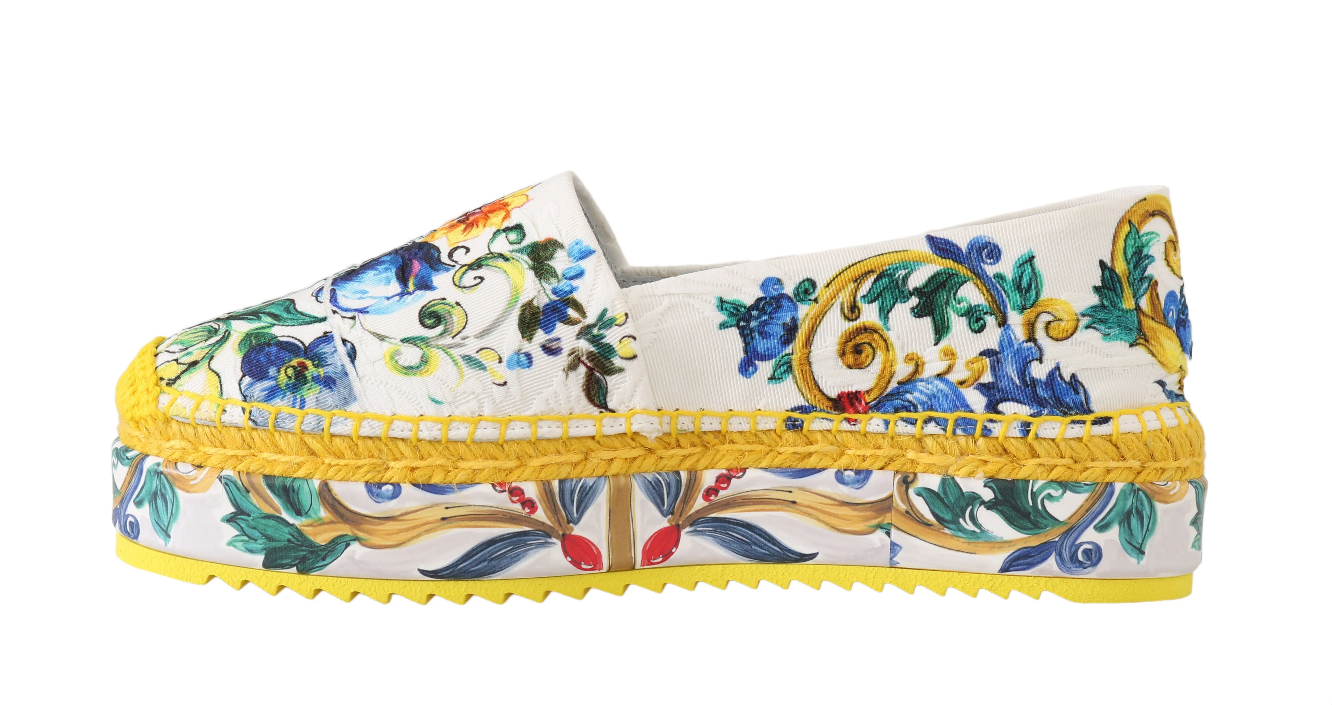 Majolica Brocade Espadrilles Loafers