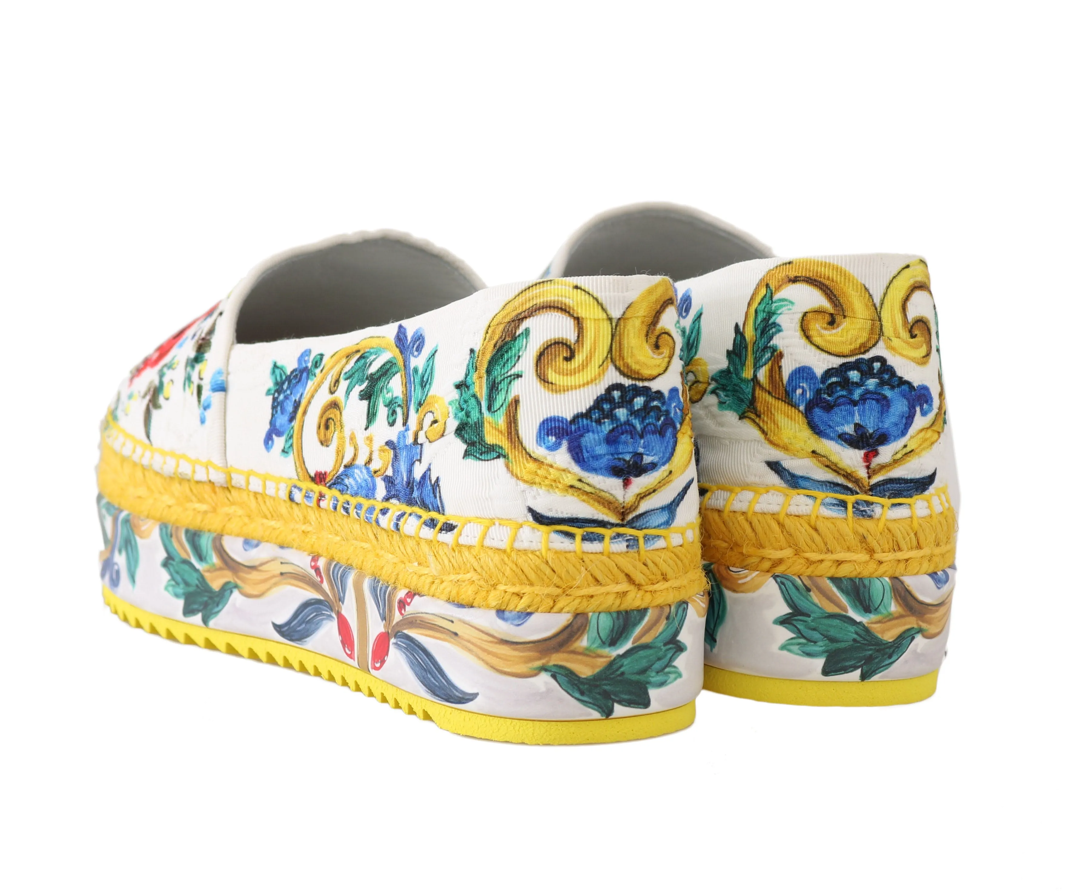 Majolica Brocade Espadrilles Loafers