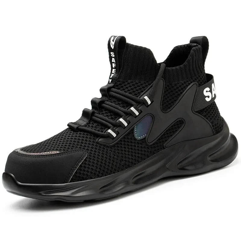 Male Work Boots Indestructible Safety Shoes Men Steel Toe Shoes