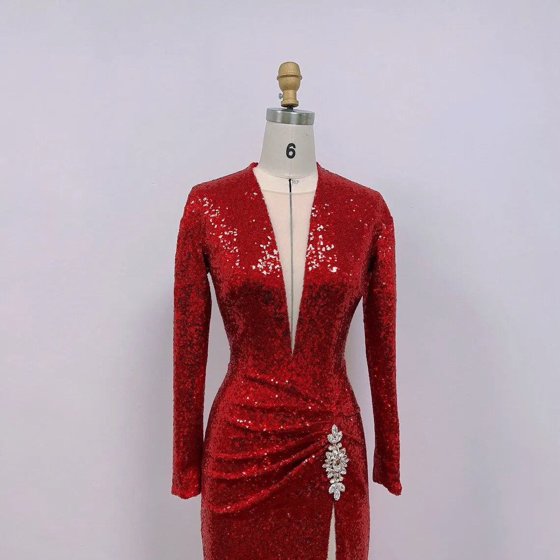 Marilyn and Jane Russell Red Dress Costume