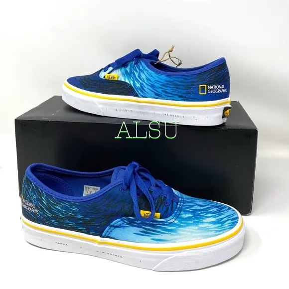 💖MEGA SALE💖VANS National Geographic Shoes Era Blue Women's 5.5 | 6 VN0A2Z5I002