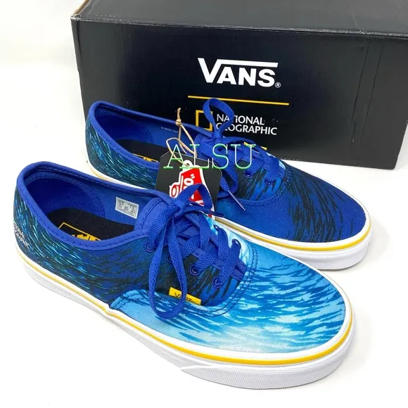💖MEGA SALE💖VANS National Geographic Shoes Era Blue Women's 5.5 | 6 VN0A2Z5I002