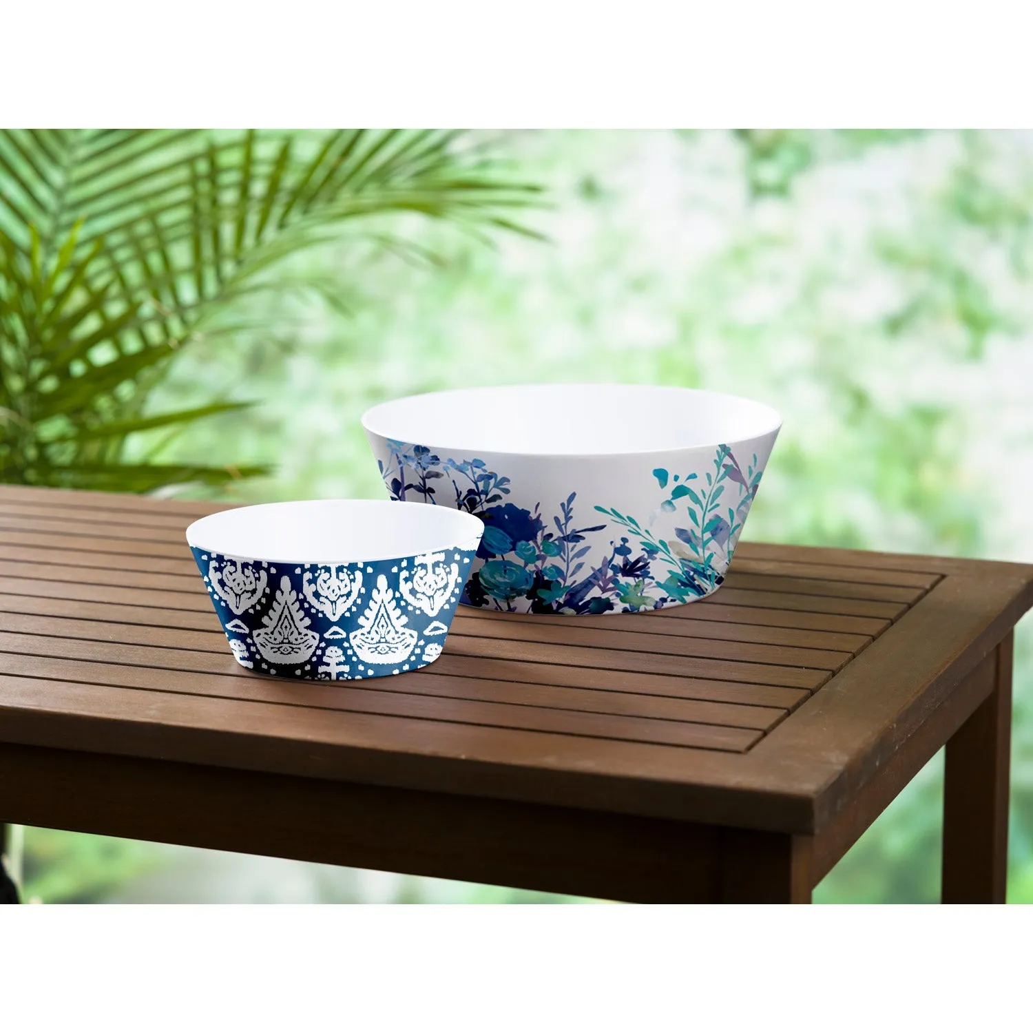 Melamine Serving Bowl, Oasis Blue,2bs7020