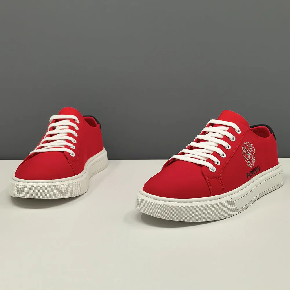 Men Fashion Knitted Canvas Flat Casual Shoes