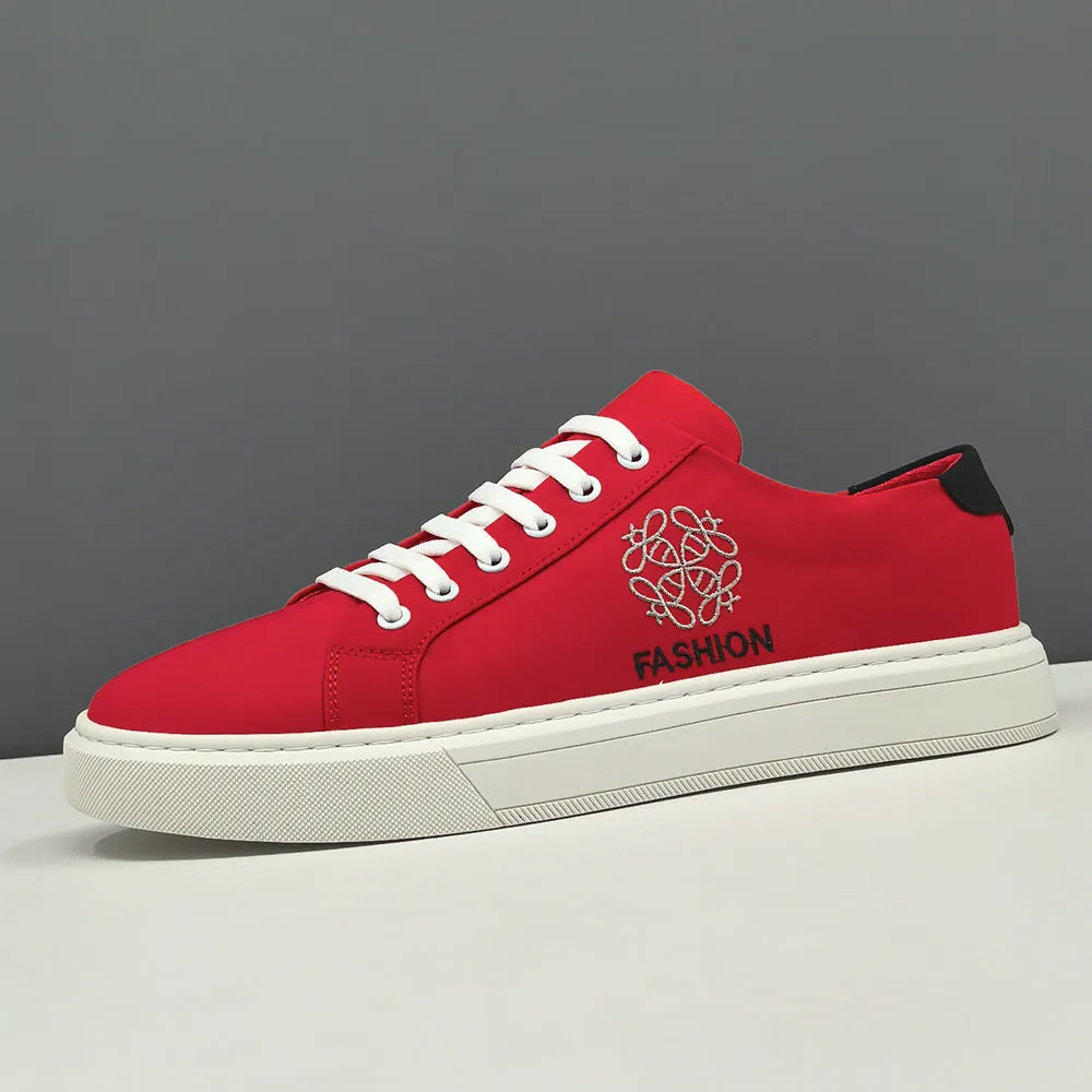 Men Fashion Knitted Canvas Flat Casual Shoes