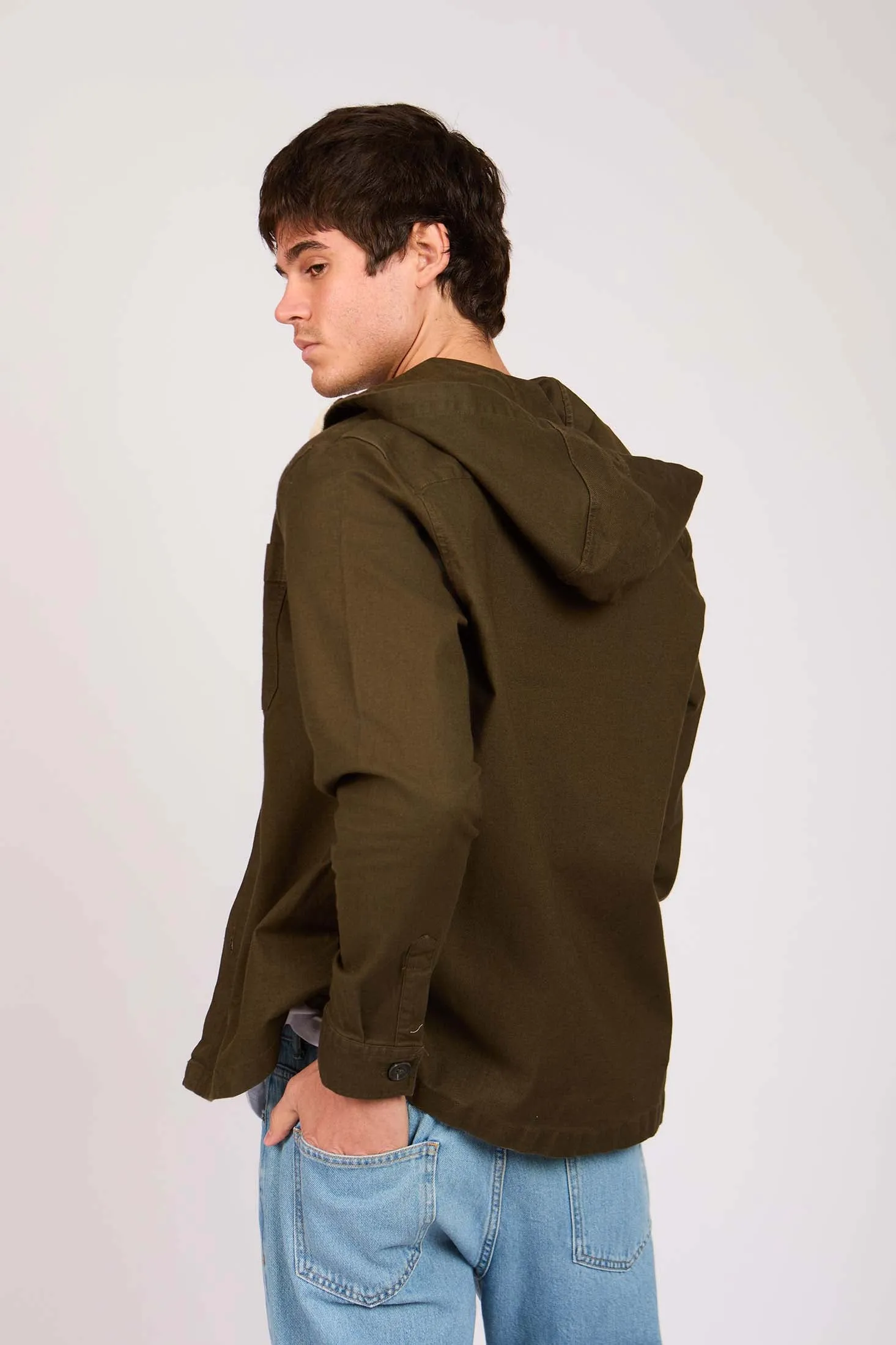 Men Khaki Over Shirt