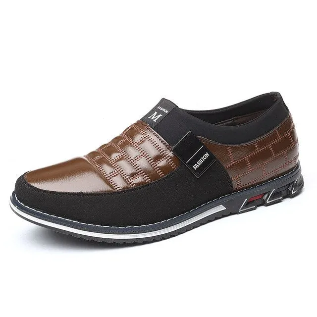 Men Leather Shoes Fashion Lace Up Flat Thick Warm Sneakers Daily Shoes SSA-19ING