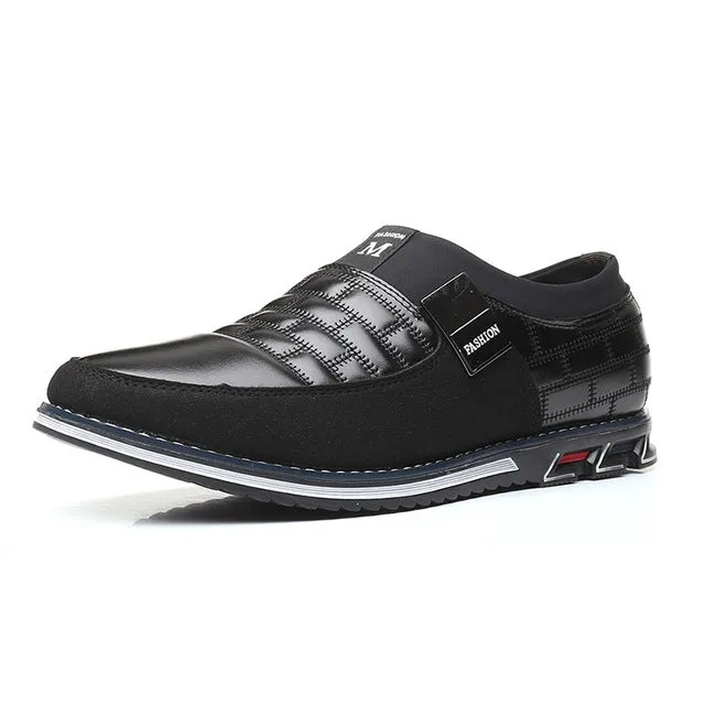 Men Leather Shoes Fashion Lace Up Flat Thick Warm Sneakers Daily Shoes SSA-19ING