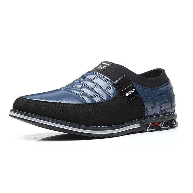 Men Leather Shoes Fashion Lace Up Flat Thick Warm Sneakers Daily Shoes SSA-19ING
