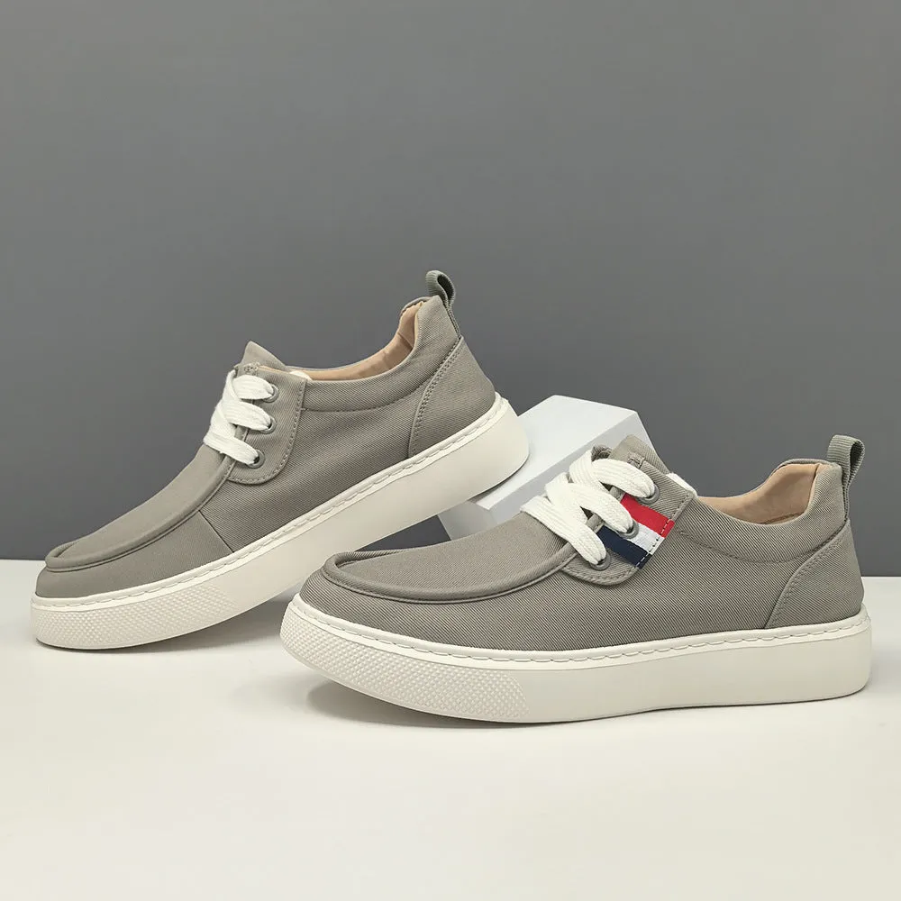 Men Minimalism Fashion Canvas Flat Casual Shoes