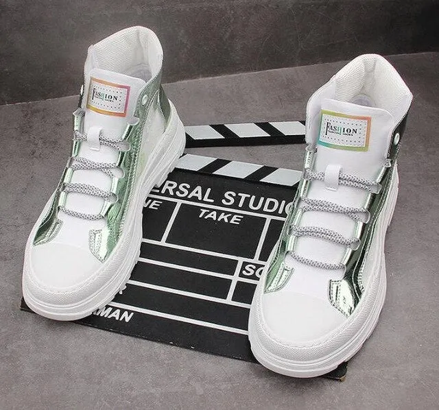 Men sneakers high tops height Increasing shoes