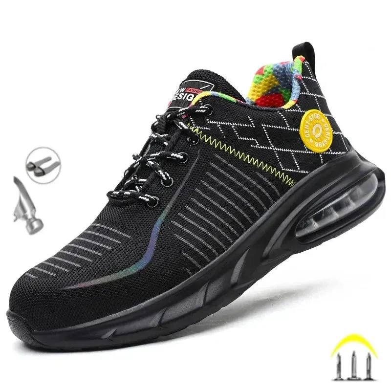 Men’s Air-Cushion Performance Sneakers – Lightweight Breathable Trainers with Shock Absorbing Sole and Athletic Comfort