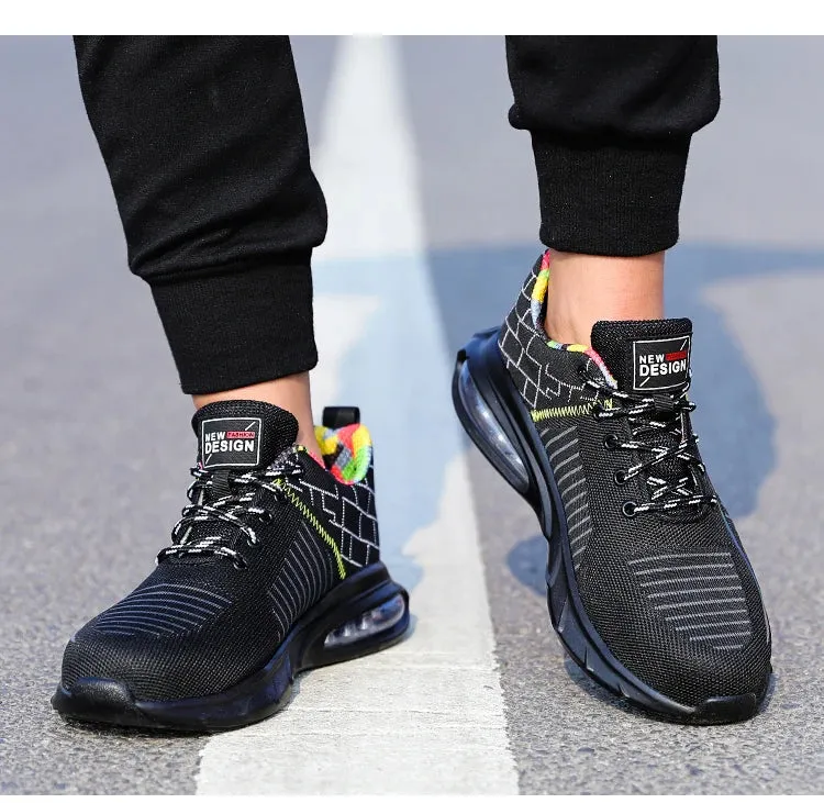 Men’s Air-Cushion Performance Sneakers – Lightweight Breathable Trainers with Shock Absorbing Sole and Athletic Comfort