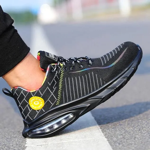 Men’s Air-Cushion Performance Sneakers – Lightweight Breathable Trainers with Shock Absorbing Sole and Athletic Comfort