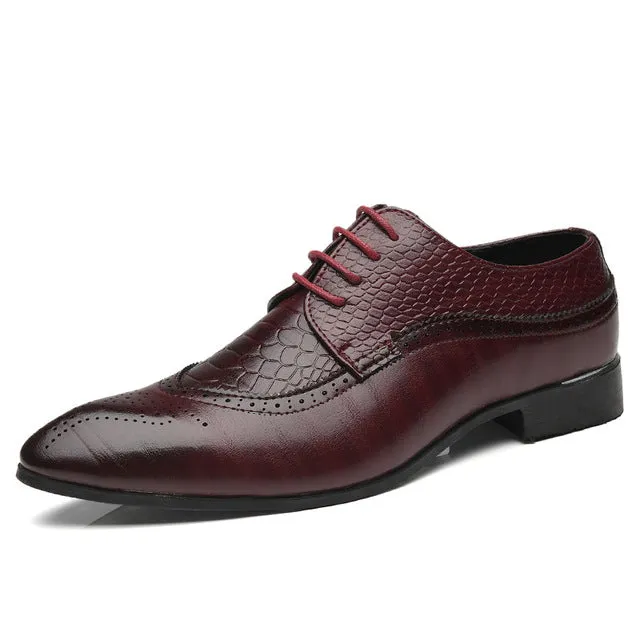 Men's Retro Carved British Style Dress Shoes