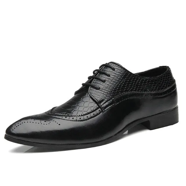 Men's Retro Carved British Style Dress Shoes