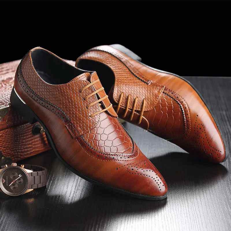 Men's Retro Carved British Style Dress Shoes