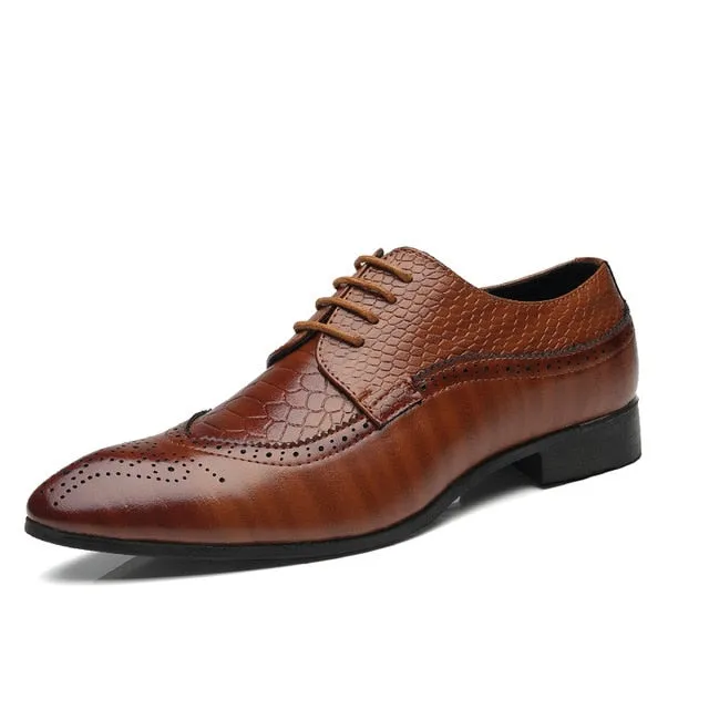 Men's Retro Carved British Style Dress Shoes