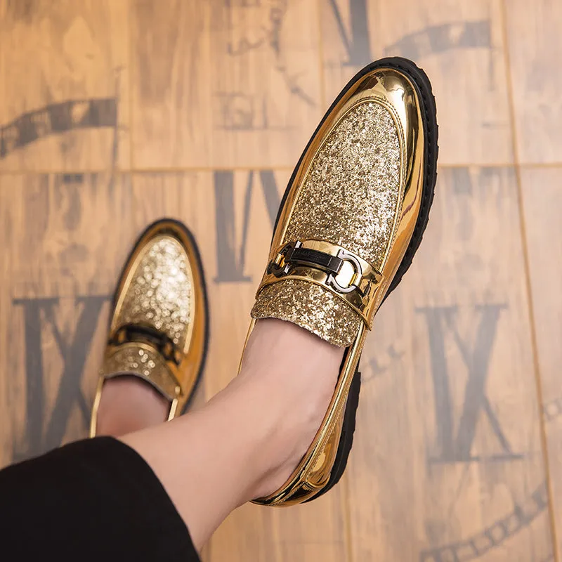 Mens Silver Shoes