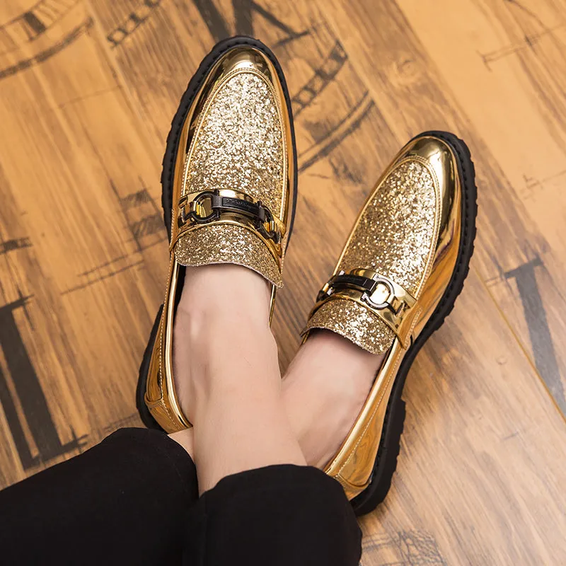 Mens Silver Shoes