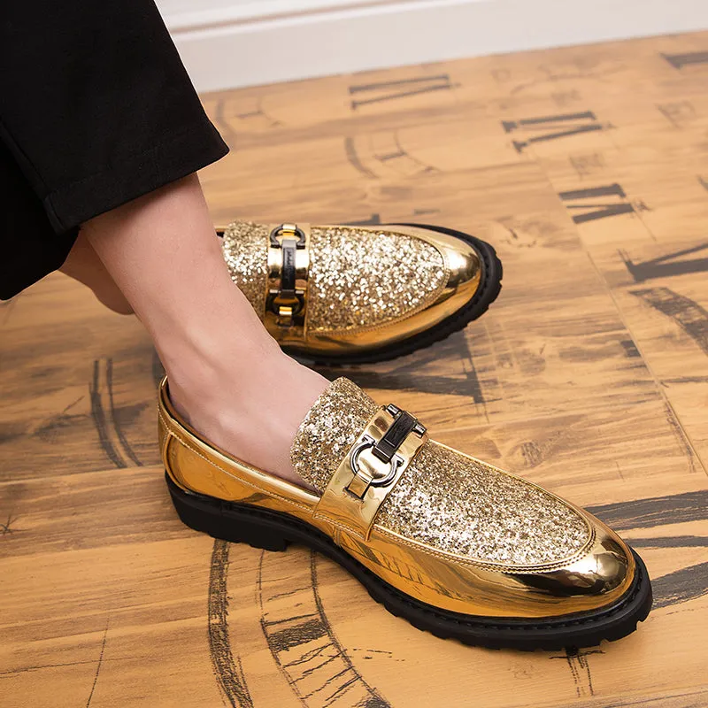 Mens Silver Shoes