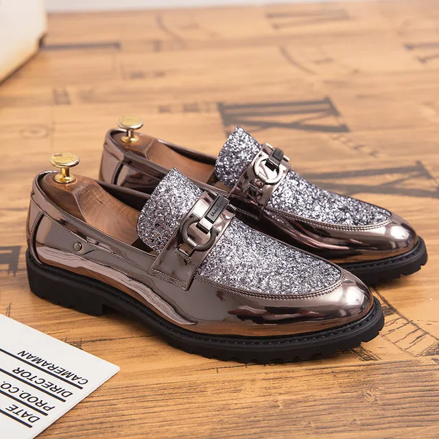 Mens Silver Shoes