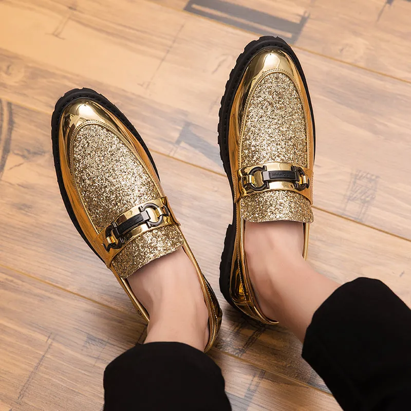 Mens Silver Shoes