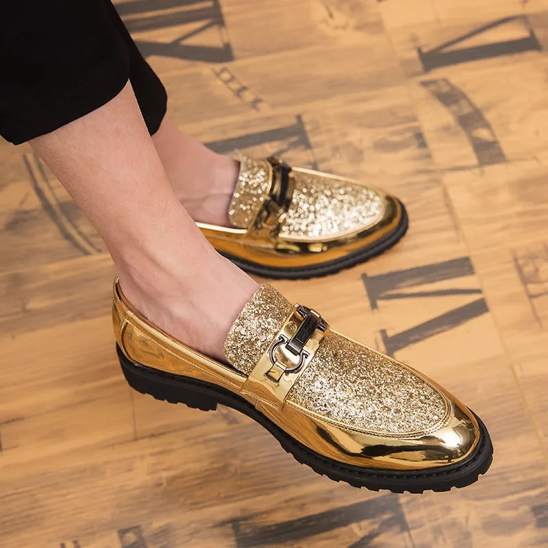 Mens Silver Shoes
