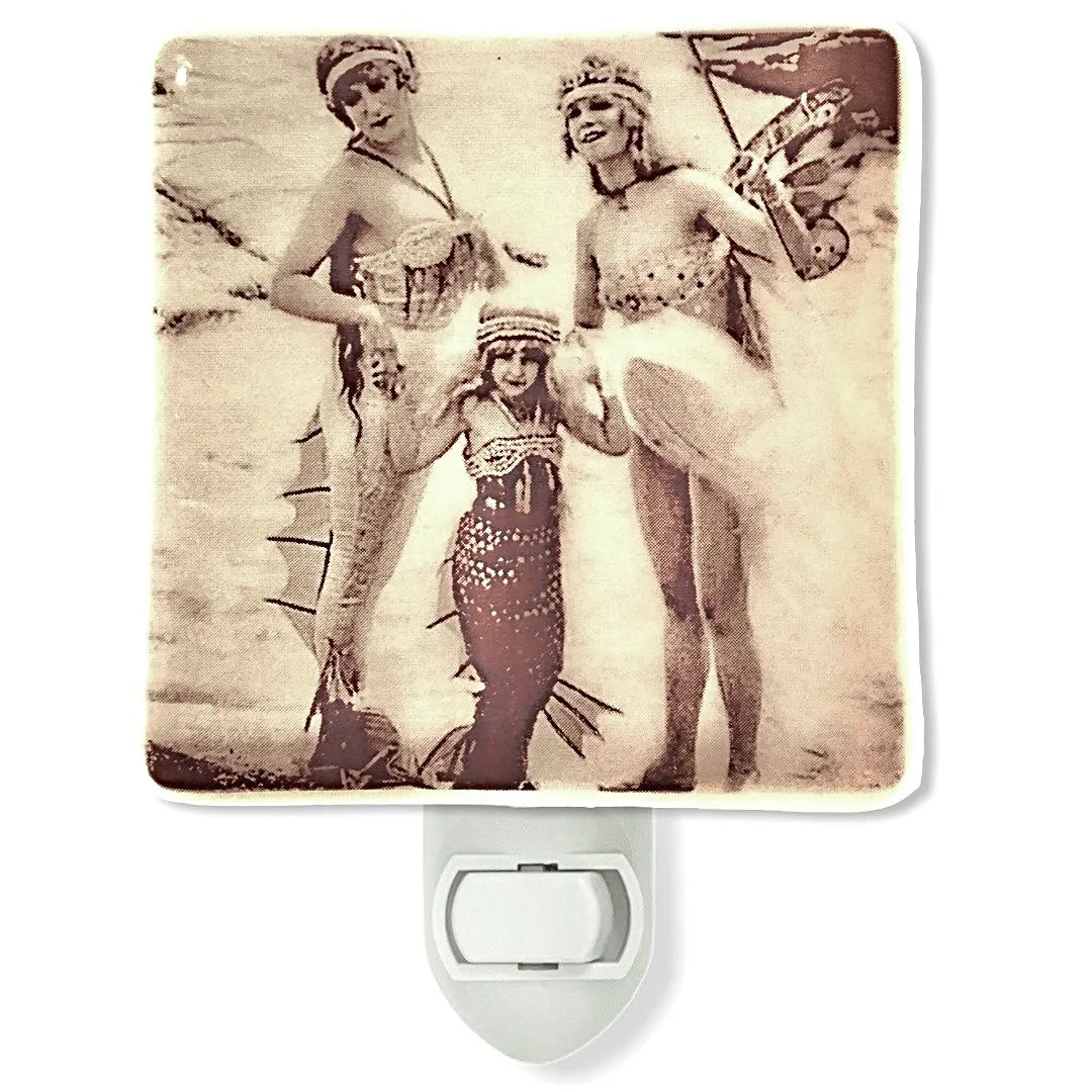 Mermaid Vintage Costumes Photo Night Light