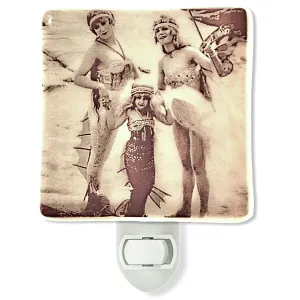 Mermaid Vintage Costumes Photo Night Light