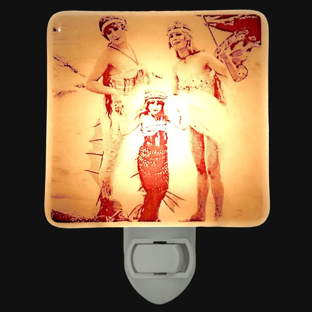 Mermaid Vintage Costumes Photo Night Light