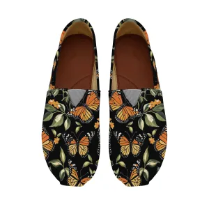 Monarch Butterflies Womens Casual Slip-on Shoes