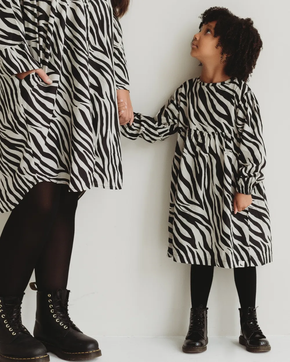 Multicolour Zebra Streak Print Dress