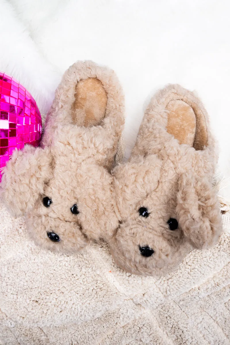My Dogs Are Barking Plush Slippers