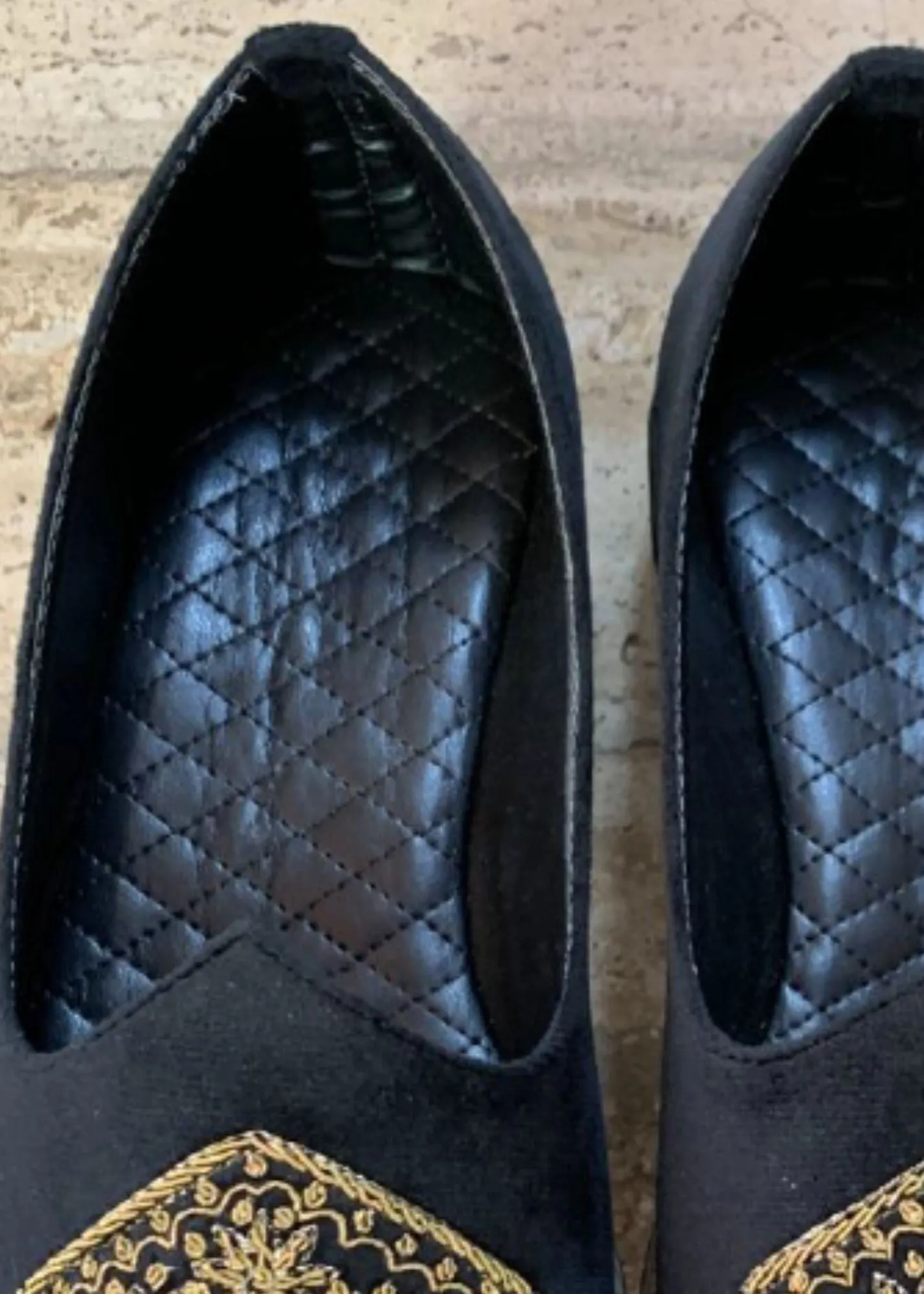 NAVY BLUE VELVET LOAFERS FOR MEN