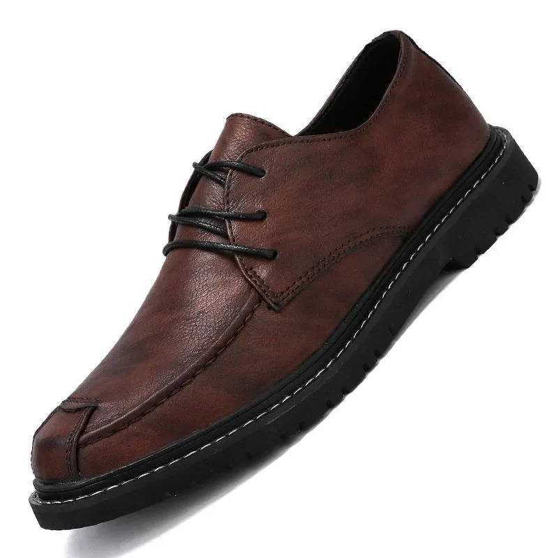 New British Style Formal Business Shoes Men's Fashion Leather Casual Shoes