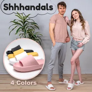 New Shhhandals | Unisex Anti-Slip Waterproof Comfort Pool Slides in Pink, Sz S! Fits women 5.5-7 & men 3.5-5