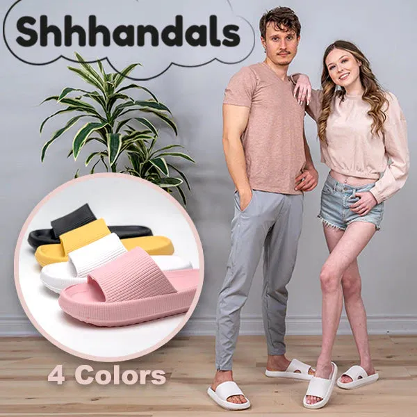 New Shhhandals | Unisex Anti-Slip Waterproof Comfort Pool Slides in Pink, Sz S! Fits women 5.5-7 & men 3.5-5