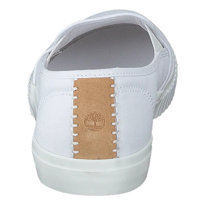 Newport Bay Bumper Toe Slip On White