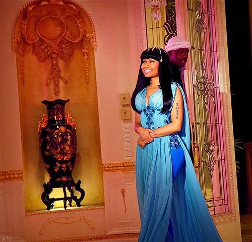 Nicki Minaj Dress Moments for Life Blue Prom Dress Formal Gown