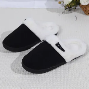Non-slip Soft Flat Cotton Slippers for Couples