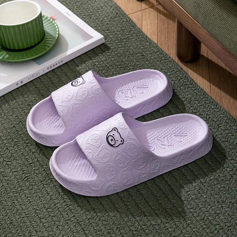 Non-slip Thick Sole Cute Bear Slippers