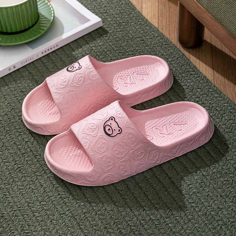 Non-slip Thick Sole Cute Bear Slippers