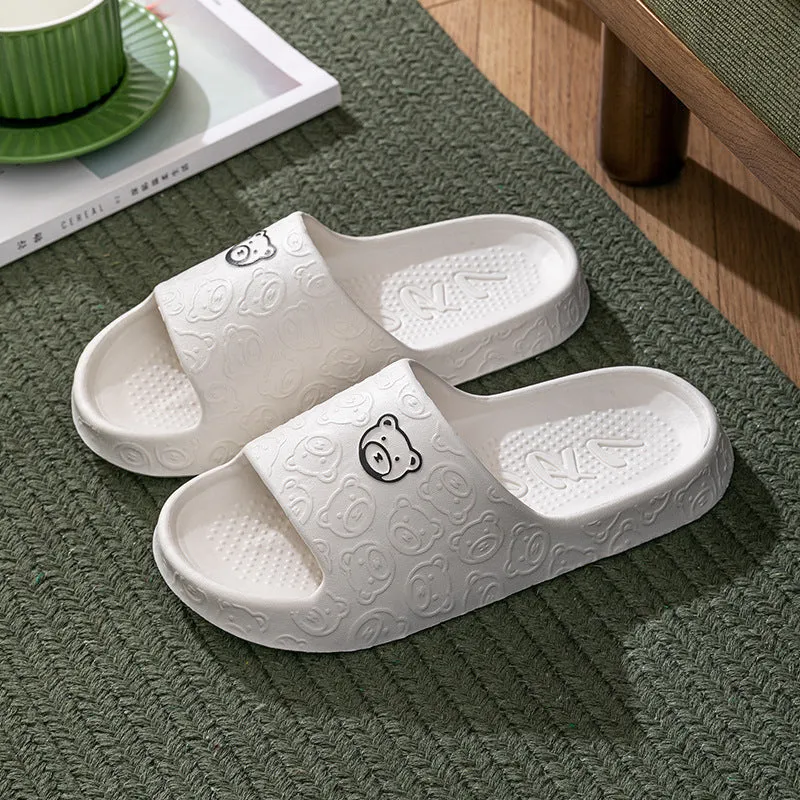 Non-slip Thick Sole Cute Bear Slippers