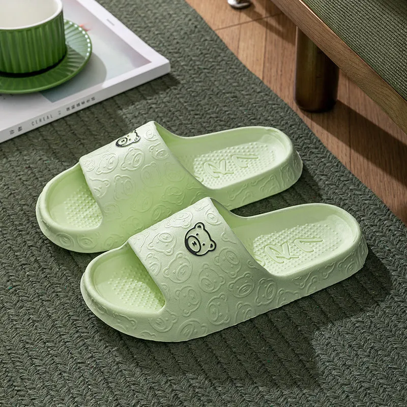 Non-slip Thick Sole Cute Bear Slippers