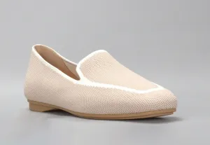 Olinda woven Loafer - Blush/Cream - Le Sansa