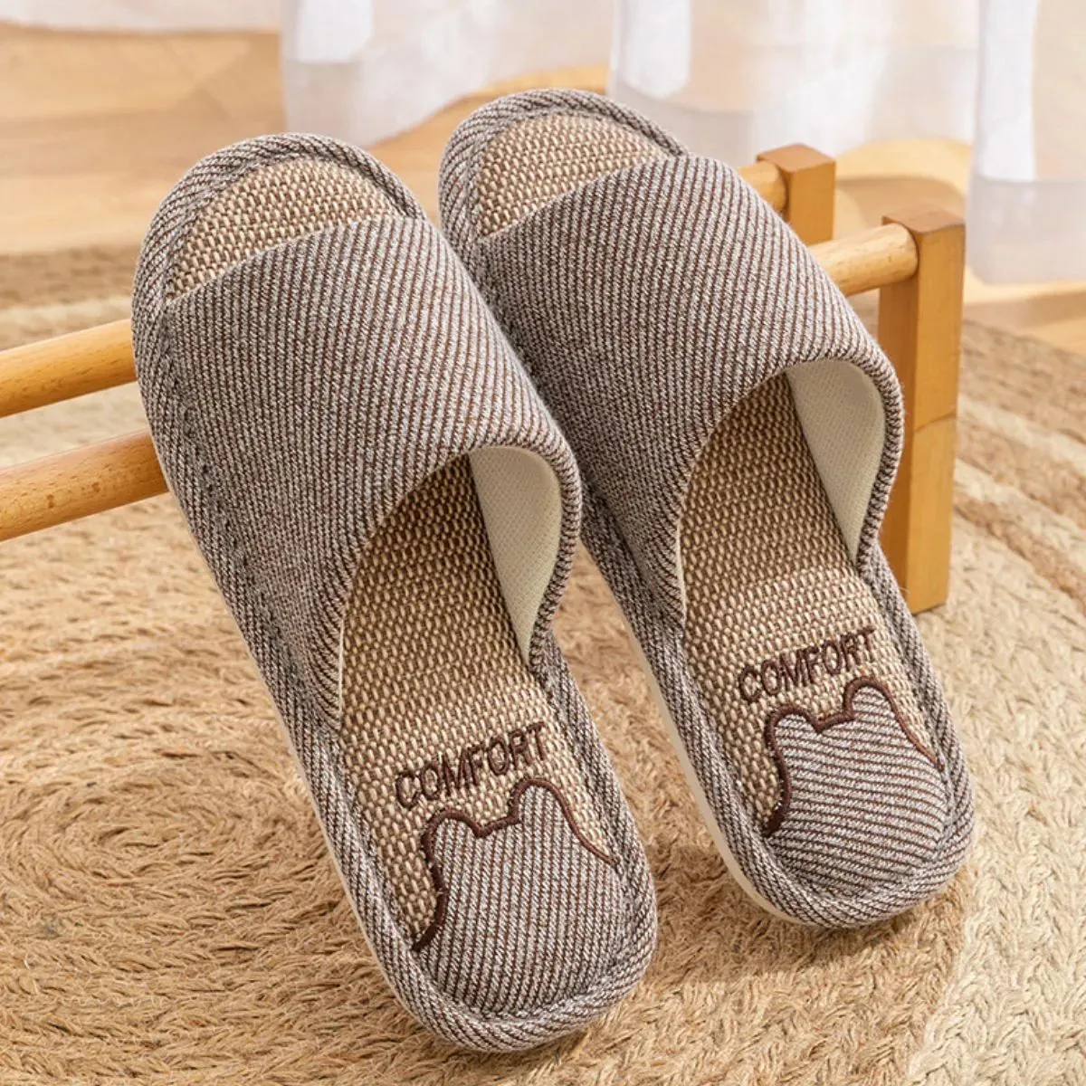 Open Toe Flats Slippers