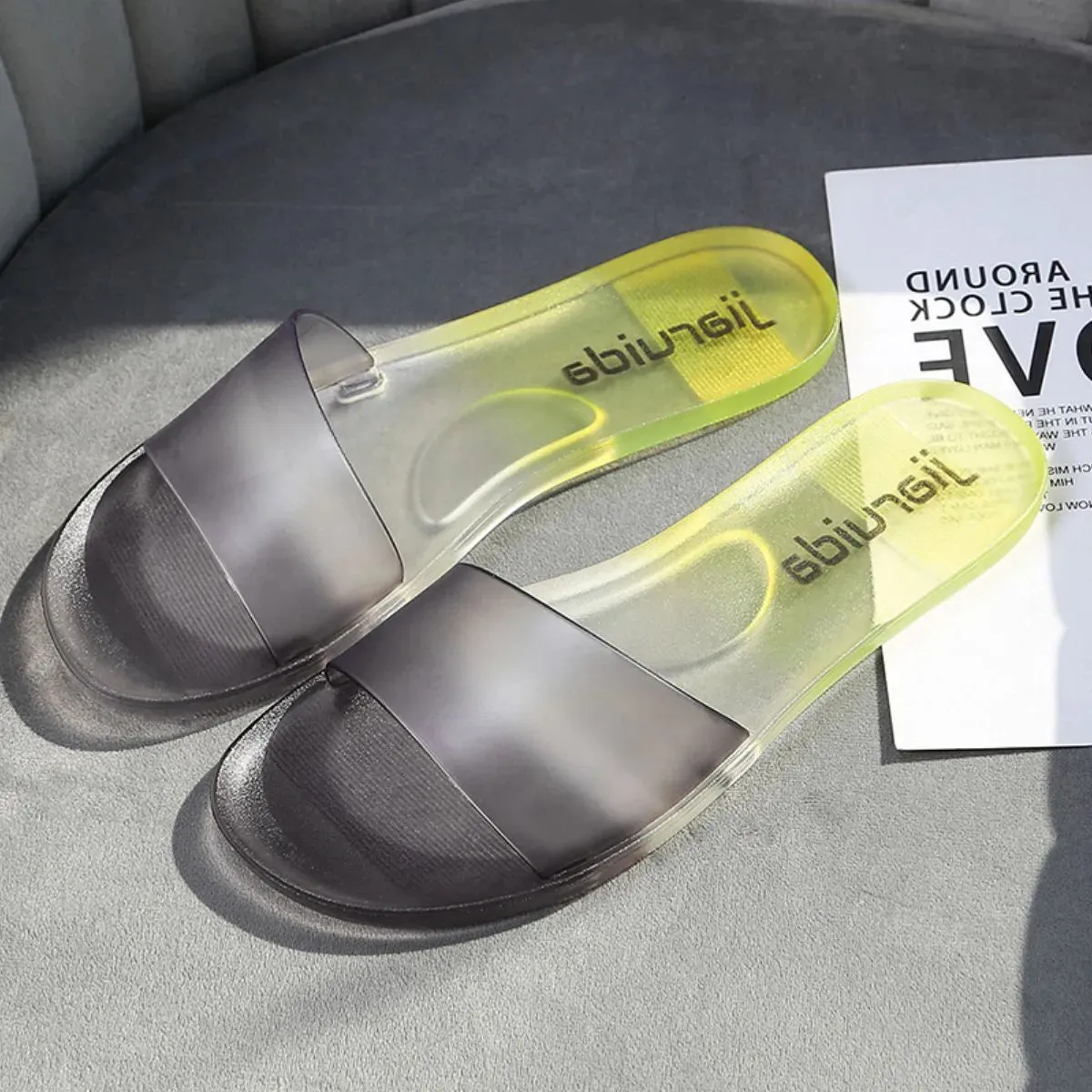 Open Toe Flats Slippers